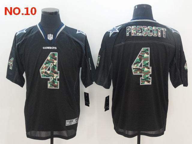 Men's Dallas Cowboys #4 Dak Prescott Jerseys NO.10;